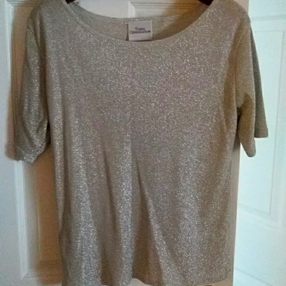 Vintage Silver dazzle shirt short sleeves third generation tag